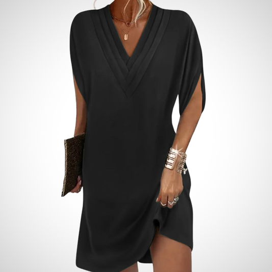 Sadie | Women's Elegant V-Neck Dress | Loose Fit